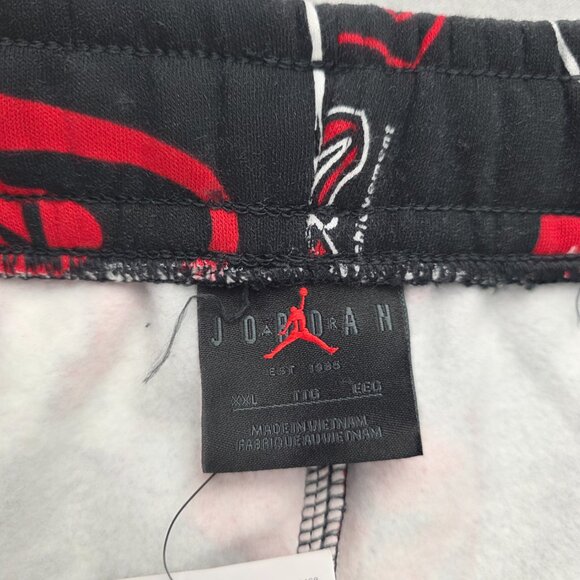 Nike Jordan Essential Men's Printed Fleece Pants Black HM7257-010 XXL RARE NWT - Picture 4 of 9